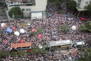 servidores em luta